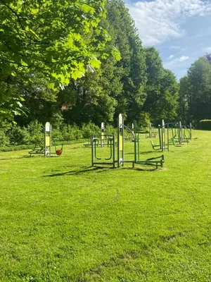Ogród w obiekcie Apartament Zdrój Lądek