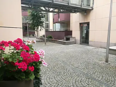 Budynek, w którym mieści się apartament