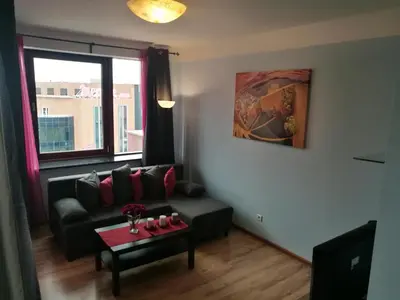 Część wypoczynkowa w obiekcie Apartments 4 You Krawiecka
