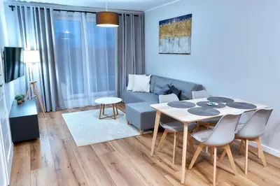 Część wypoczynkowa w obiekcie LAGUNA Apartament Polanica Residence 13 z garażem -SPA