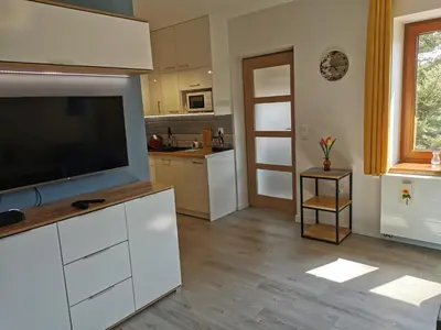 Kuchnia lub aneks kuchenny w obiekcie Apartament Na Wzgórzu