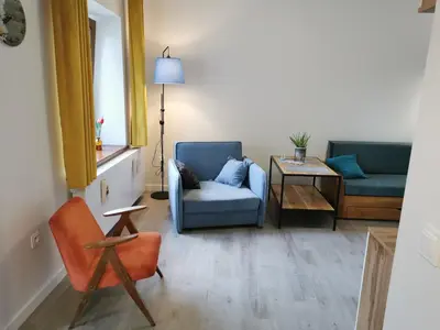 Część wypoczynkowa w obiekcie Apartament Na Wzgórzu