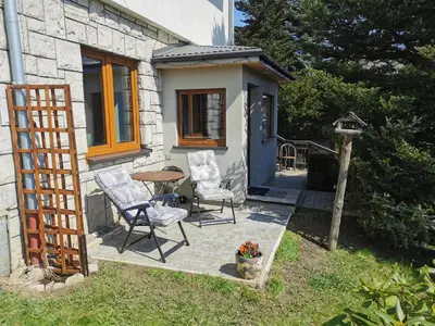 Ogród w obiekcie Apartament Na Wzgórzu