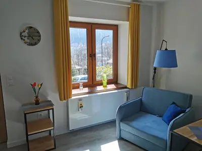 Część wypoczynkowa w obiekcie Apartament Na Wzgórzu