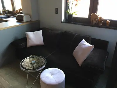 Część wypoczynkowa w obiekcie Apartament nad Jeziorem Nyskim