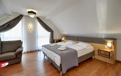 Łóżko lub łóżka w pokoju w obiekcie Nocleg EM