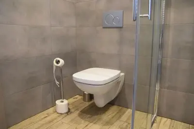 Łazienka w obiekcie Ludowa Restauracja & Noclegi