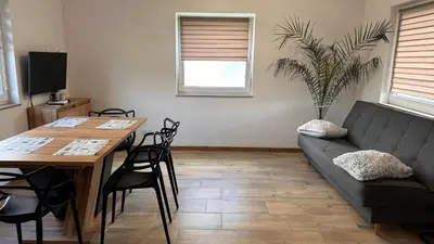Telewizja i/lub zestaw kina domowego w obiekcie Domki całoroczne Jesionowscy - sauna