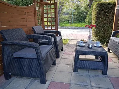 Część wypoczynkowa w obiekcie Bursztynowy Apartament
