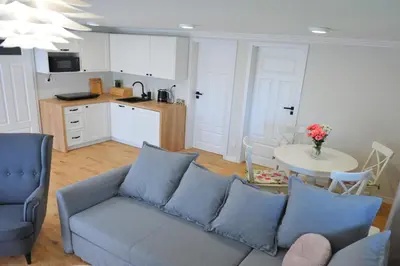 Kuchnia lub aneks kuchenny w obiekcie Apartament Bystrzyca Kłodzka
