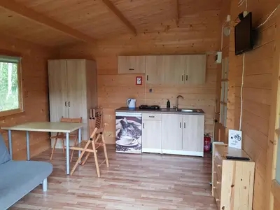 Kuchnia lub aneks kuchenny w obiekcie Domki pod Brzózkami