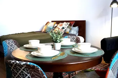 Część wypoczynkowa w obiekcie Apartament pod Tężnią II