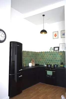 Kuchnia lub aneks kuchenny w obiekcie Apartament pod Tężnią II