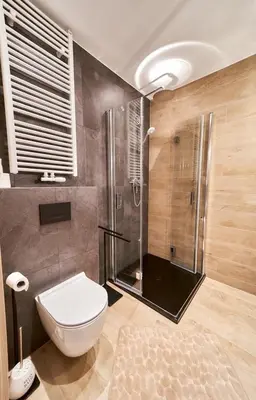 Łazienka w obiekcie LAGUNA Apartament Podróżnika 22 Wille Parkowe