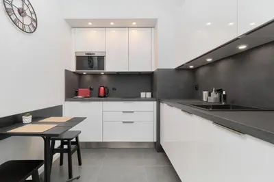 Kuchnia lub aneks kuchenny w obiekcie Apartment Wrocław Na Bulwarach by Noclegi Renters