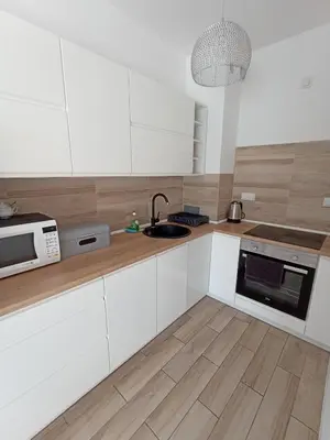 Kuchnia lub aneks kuchenny w obiekcie Apartament na Kruczej