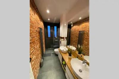 Łazienka w obiekcie Stylowy apartament tuż przy Rynku