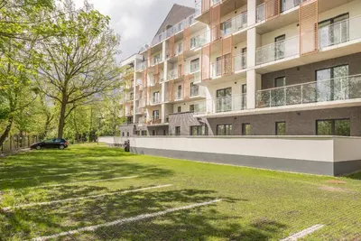 Budynek, w którym mieści się apartament