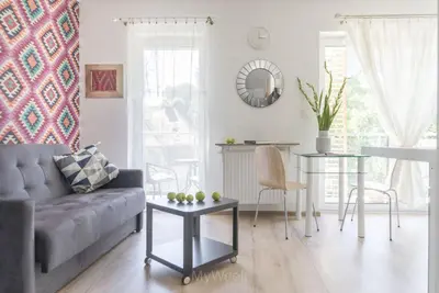 Część wypoczynkowa w obiekcie Apartament Artystyczny Zakątek