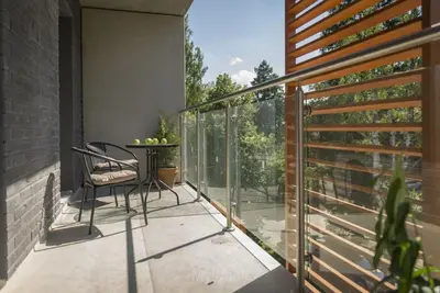 Balkon lub taras w obiekcie Apartament Artystyczny Zakątek