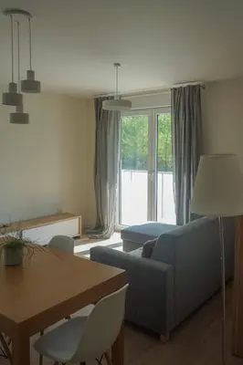 Część wypoczynkowa w obiekcie Przytulne mieszkanie w cichej okolicy