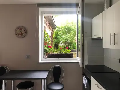Kuchnia lub aneks kuchenny w obiekcie Za Rogiem2