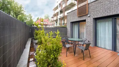 Balkon lub taras w obiekcie Residence Polanica z sauną, Sun & Snow