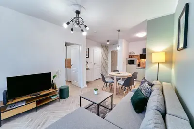 Telewizja i/lub zestaw kina domowego w obiekcie LAGUNA Apartament Polanica Residence 10 - Mini SPA