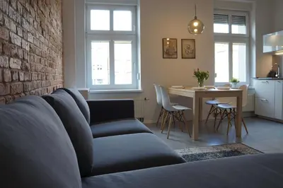Część wypoczynkowa w obiekcie Apartament Gliwice Centrum Fredry I