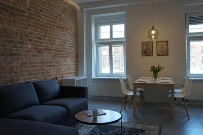 Część wypoczynkowa w obiekcie Apartament Gliwice Centrum Fredry I