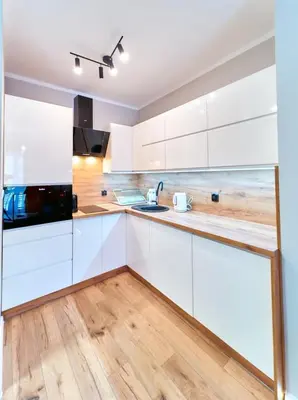 Kuchnia lub aneks kuchenny w obiekcie LAGUNA Apartament Polanica Residence 27 -SPA-