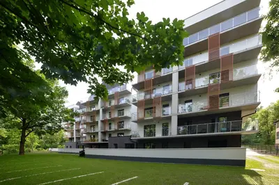 Budynek, w którym mieści się apartament