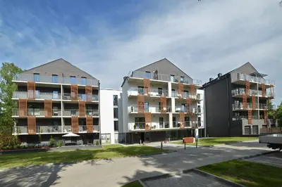 Budynek, w którym mieści się apartament