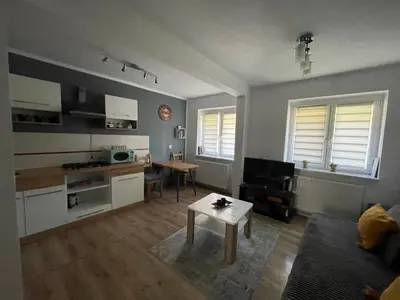 Kuchnia lub aneks kuchenny w obiekcie Apartament w Centrum Cichy Zakątek