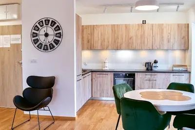 Kuchnia lub aneks kuchenny w obiekcie LAGUNA Apartament Polanica Residence 43 z garażem- SPA