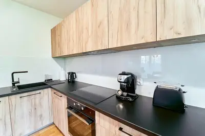 Kuchnia lub aneks kuchenny w obiekcie LAGUNA Apartament Polanica Residence 43 z garażem- SPA