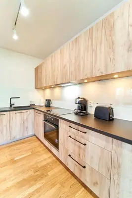 Kuchnia lub aneks kuchenny w obiekcie LAGUNA Apartament Polanica Residence 43 z garażem- SPA