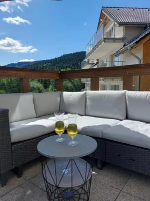 Widok na góry z tego apartamentu