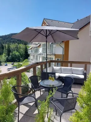 Widok na góry z tego apartamentu