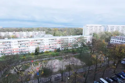 Budynek, w którym mieści się apartament