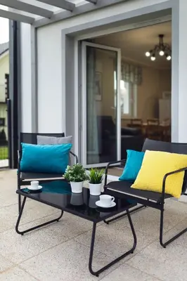 Część wypoczynkowa w obiekcie Apartament Liliowa 4 z tarasem