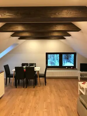 Telewizja i/lub zestaw kina domowego w obiekcie Apartamenty GOSZOWIANKA