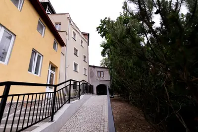 Budynek, w którym mieści się apartament