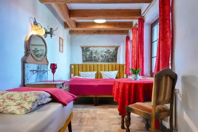 Łóżko lub łóżka w pokoju w obiekcie Apartamenty Jagusia