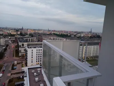 Widok na miasto Wrocław z tego apartamentu