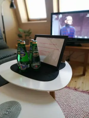 Telewizja i/lub zestaw kina domowego w obiekcie „Kredka i Ołówek” Apartment