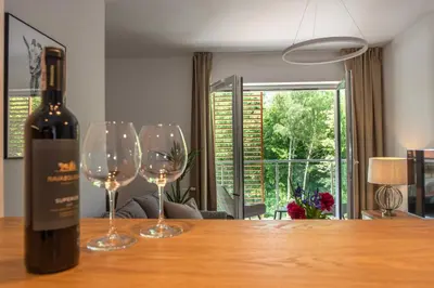Napoje w obiekcie Apartament Green Park, Polanica Residence, garaż podziemny & mini SPA & Rowery