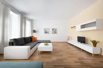 Telewizja i/lub zestaw kina domowego w obiekcie Apartamenty KAPRYS