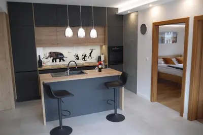 Kuchnia lub aneks kuchenny w obiekcie Nowy Apartament Zygmunta Premium