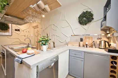 Kuchnia lub aneks kuchenny w obiekcie Apartament Nieoczywisty